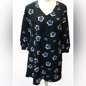 Ann Taylor Factory Green Floral Print women’s dress size Small